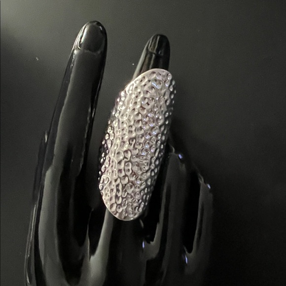 Jewelry - Hammered look ring stainless steele NWOT